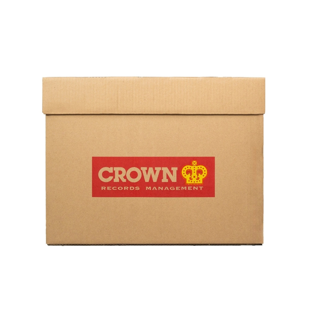 Document storage box with lid (Large) - Pack of 5