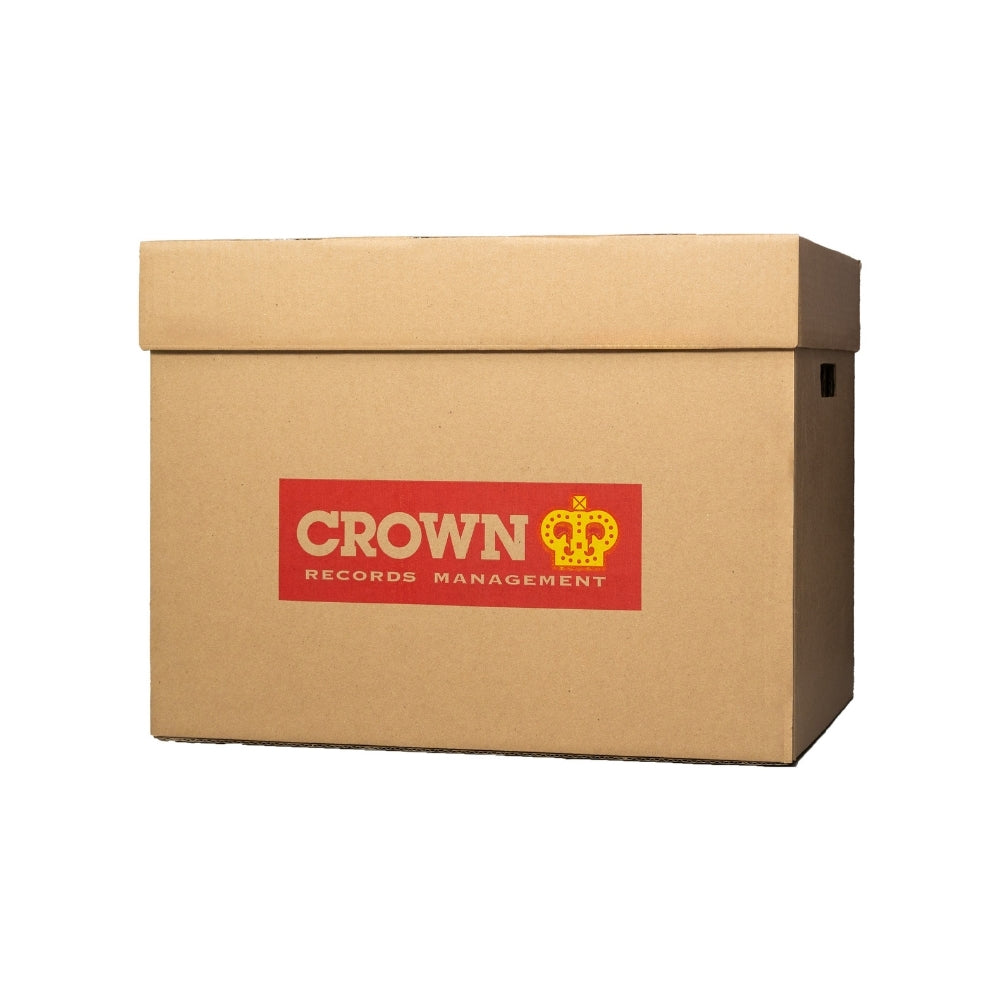 Document storage box with lid (Large) - Pack of 5